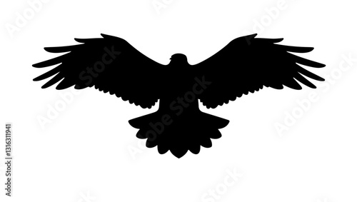 eagle in the sky, vector silhouette eagle, bird, vector, silhouette, eagle, wing, flying, animal, illustration, wings, dove, black, feather, nature, fly, flight, symbol, tattoo, hawk, pigeon, falcon, 