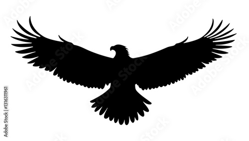 eagle in the sky, vector silhouette eagle, bird, vector, silhouette, eagle, wing, flying, animal, illustration, wings, dove, black, feather, nature, fly, flight, symbol, tattoo, hawk, pigeon, falcon, 
