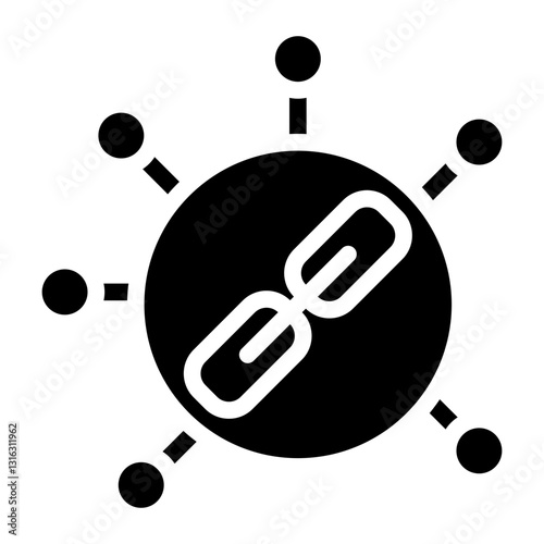Internal Linking Vector Design Icon Style