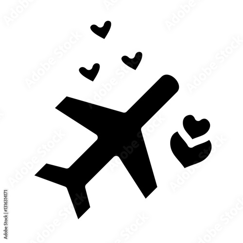 Honeymoon Vector Design Icon Style