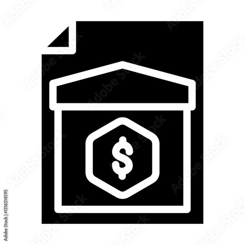 Mortgage Vector Design Icon Style