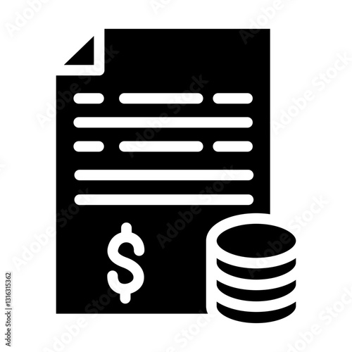 Budget Planning Vector Design Icon Style