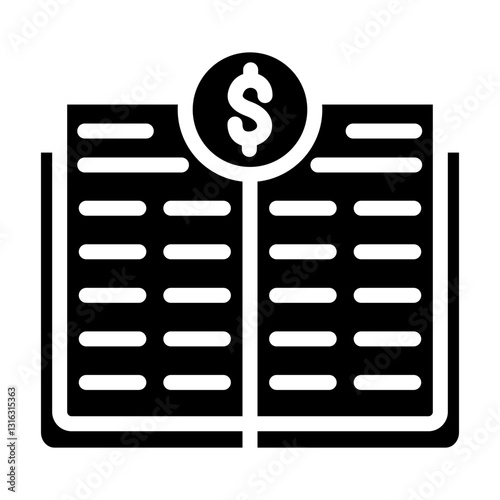 Financial Education Vector Design Icon Style