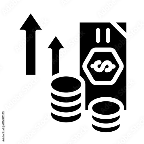 Inflation Vector Design Icon Style