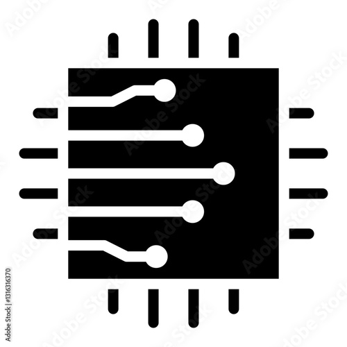 Circuit Board Vector Design Icon Style