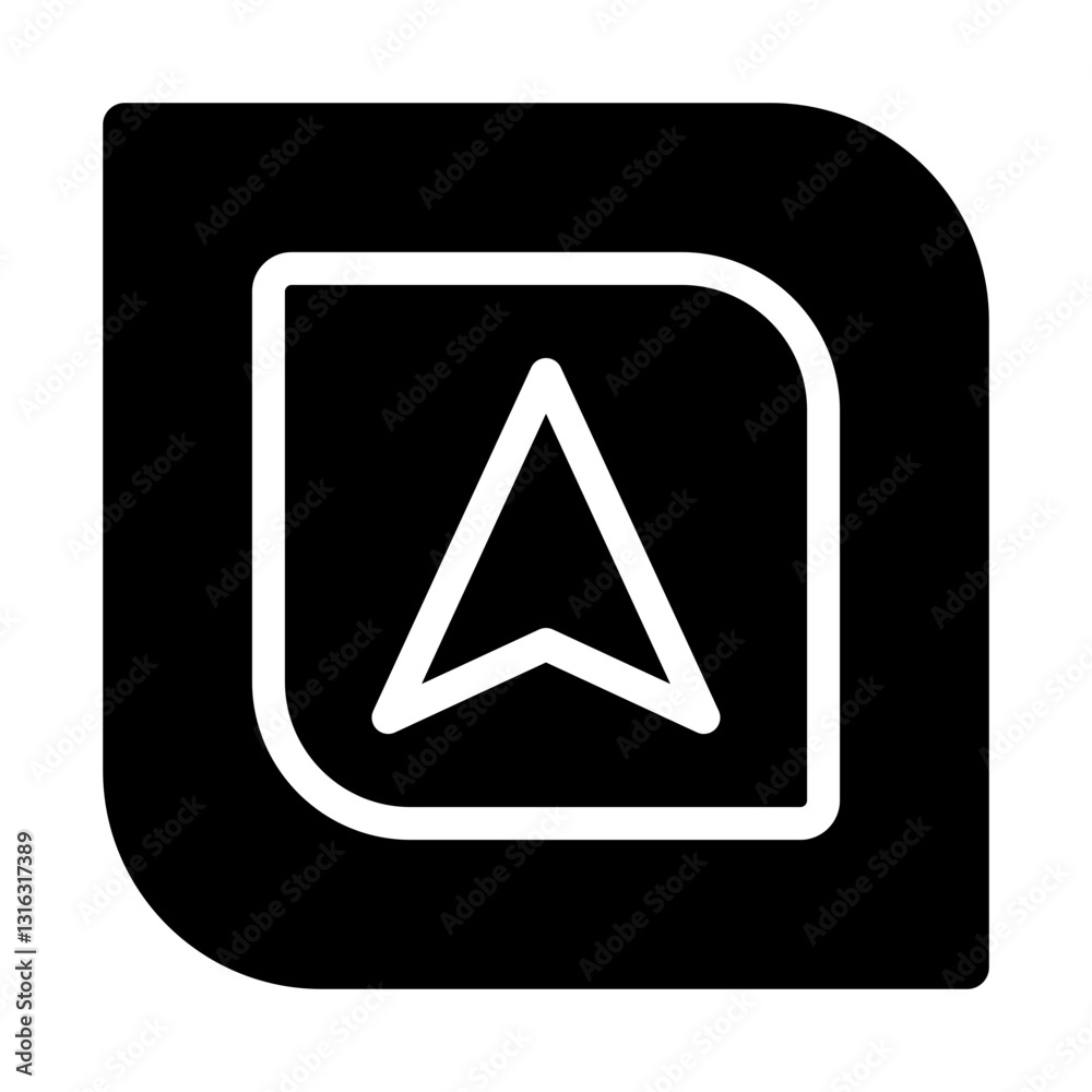 Navigation Vector Design Icon Style Navigation Vector Design Icon Style