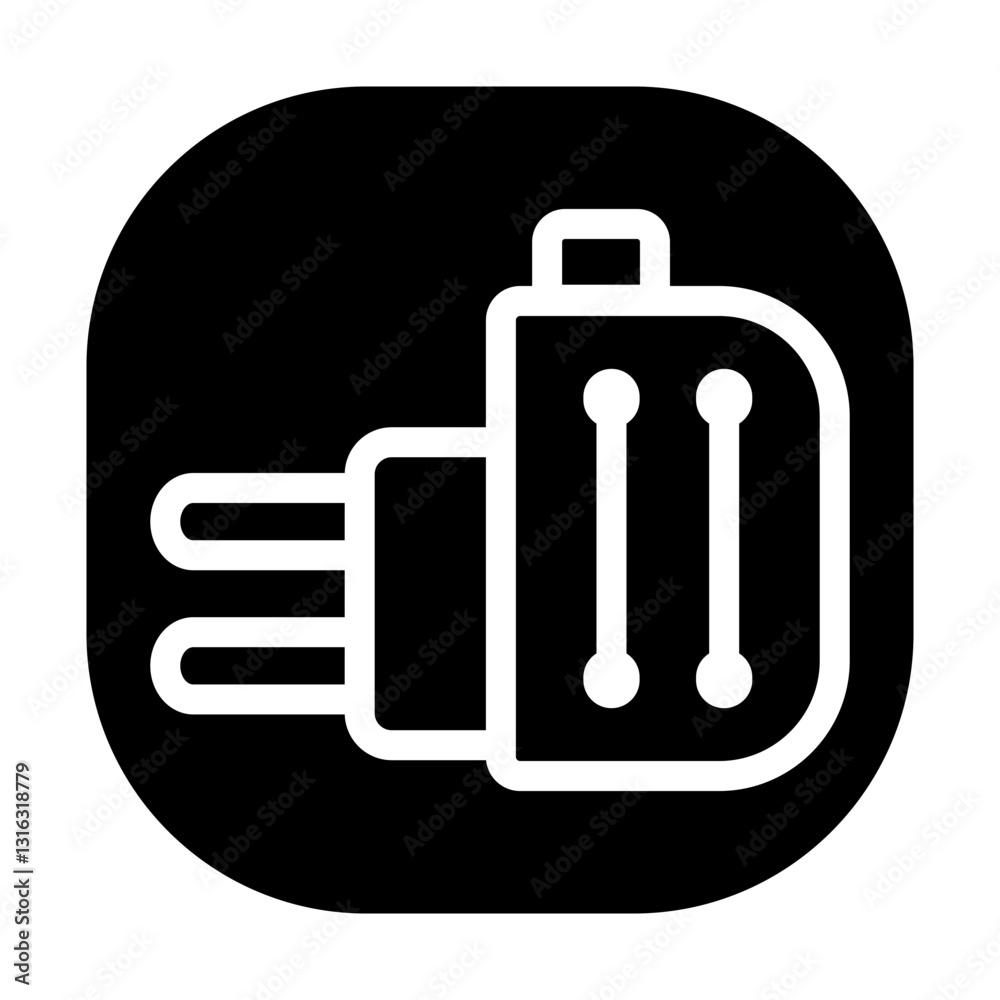 Adapter Vector Design Icon Style Adapter Vector Design Icon Style