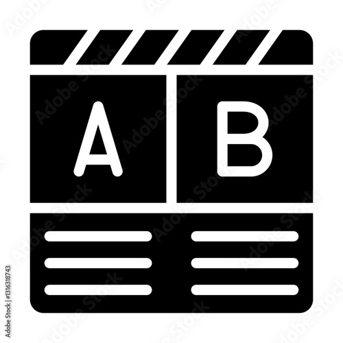 Ab Testing Vector Design Icon Style