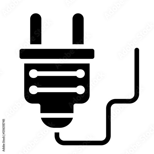 Plug Vector Design Icon Style