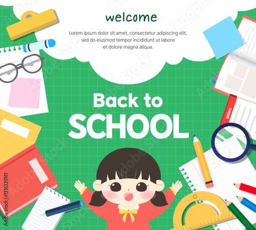 back to school. Back to school illustration design, event, discount, shopping, illustration design for children and students.
