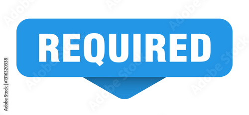 required sticker. required sign on transparent background