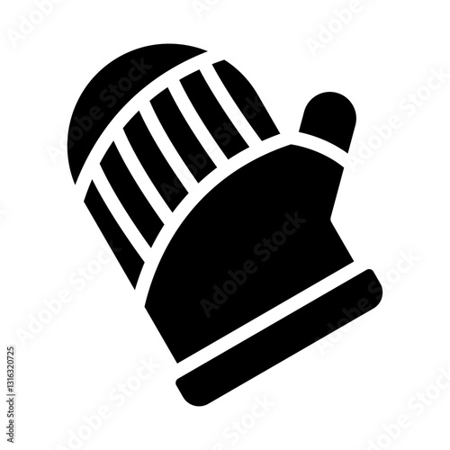 Oven Mitt Vector Design Icon Style