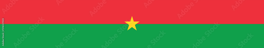 Flag of Burkina Faso. Burkina Faso flag long banner digital vector illustration Flag of Burkina Faso. Burkina Faso flag long banner digital vector illustration