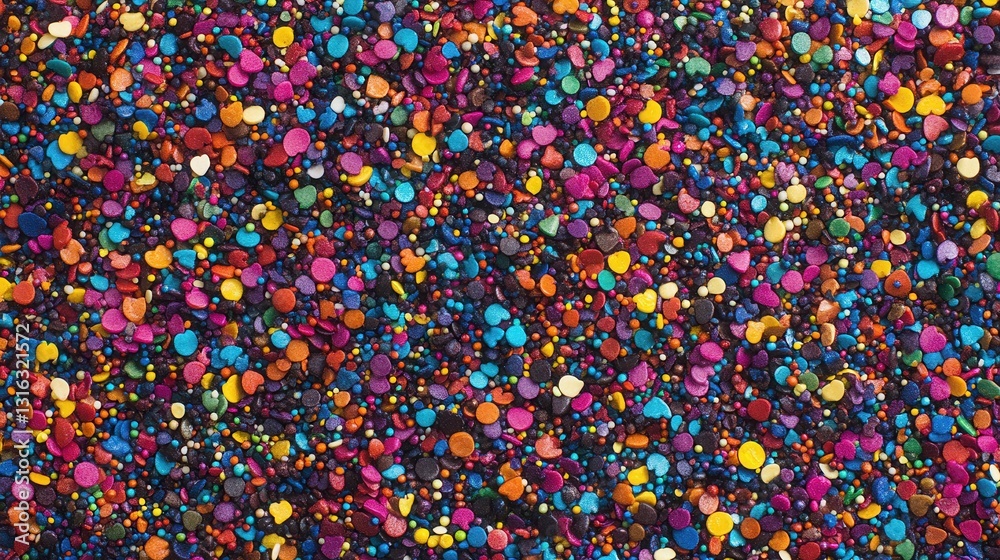 Vibrant Rainbow Sprinkles Close-Up Colorful Texture and Festive Background for Sweet Treats Vibrant Rainbow Sprinkles Close-Up Colorful Texture and Festive Background for Sweet Treats