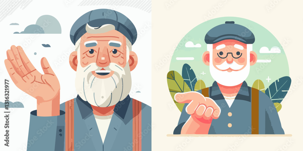 vector collection of a person explaining with his hands vector collection of a person explaining with his hands