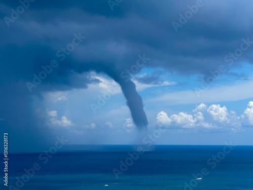 storm over the sea French polynesia