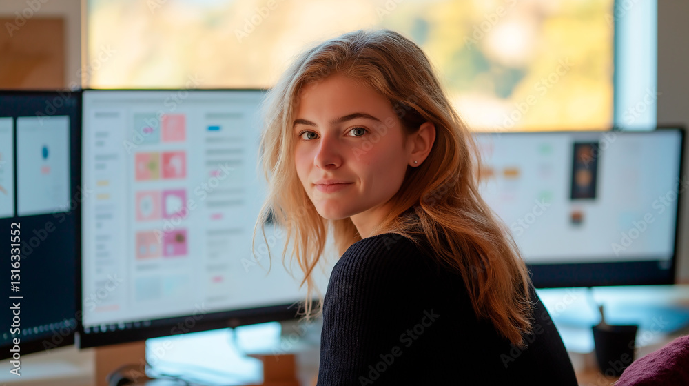 Portrait of bussines girl or manager at a team planning, collaboration and strategy business meeting. Woman empowerment, leadership and management at a marketing office of a startup corporate company Portrait of bussines girl or manager at a team planning, collaboration and strategy business meeting. Woman empowerment, leadership and management at a marketing office of a startup corporate company
