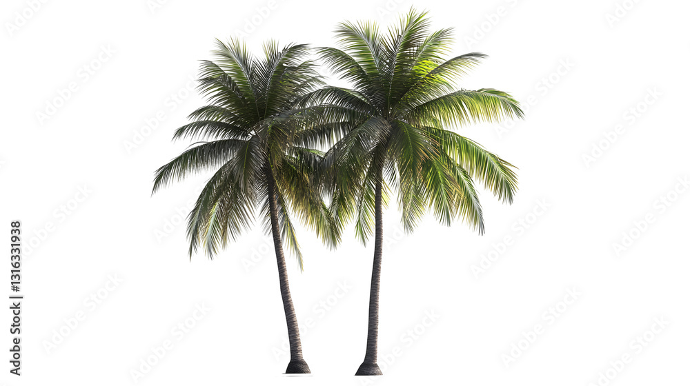 Obraz premium palm trees transparent background png