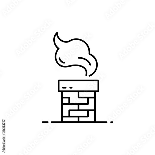 Minimal Chimney with Smoke Waves