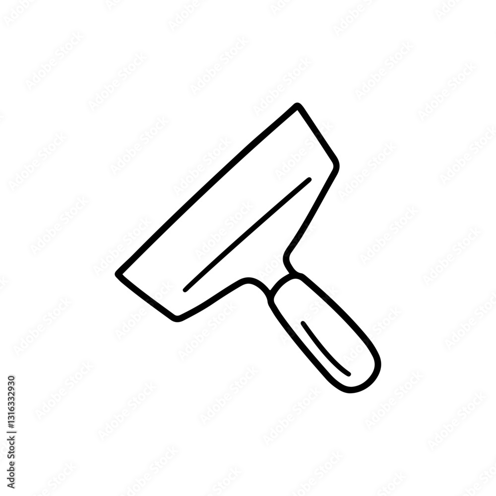 Minimal Flat Plastering Trowel