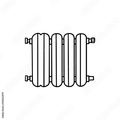 Basic Heating Radiator with Three Columns