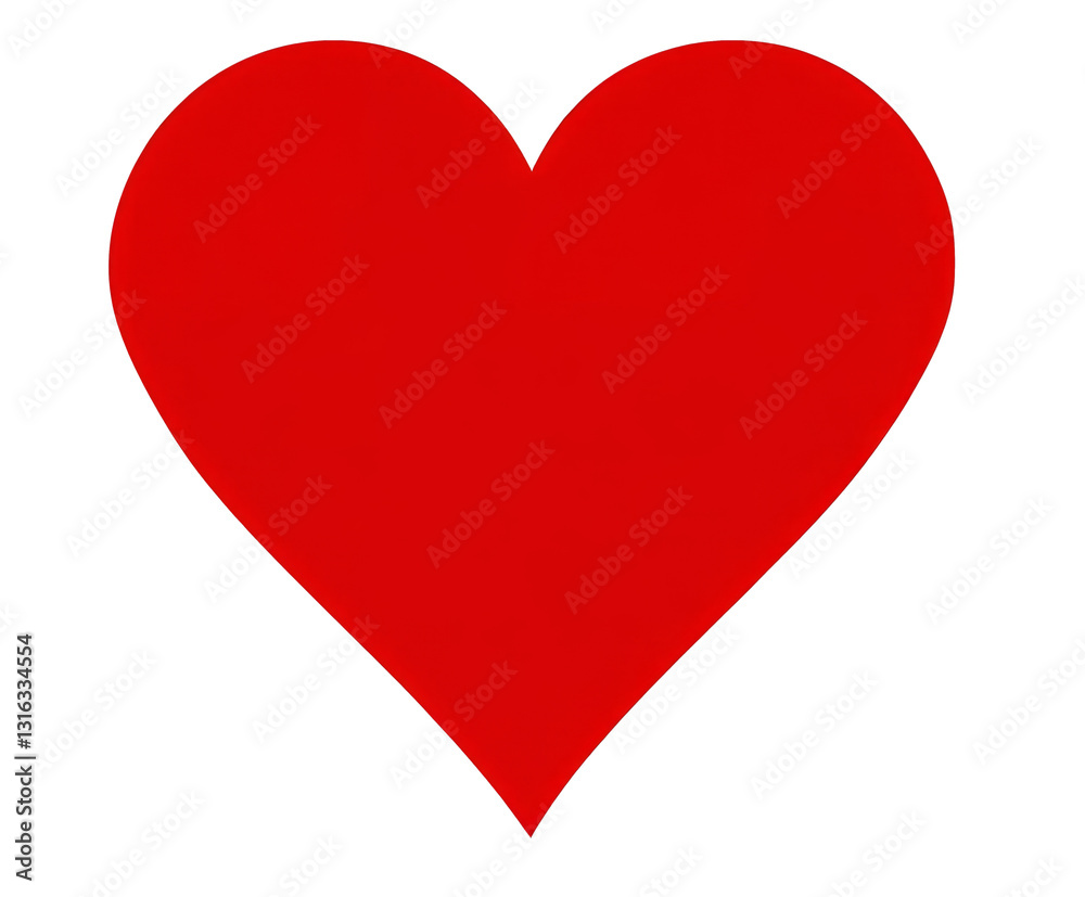 Simple red heart design symbolizing love and affection on a transparent background for artistic expression Simple red heart design symbolizing love and affection on a transparent background for artistic expression