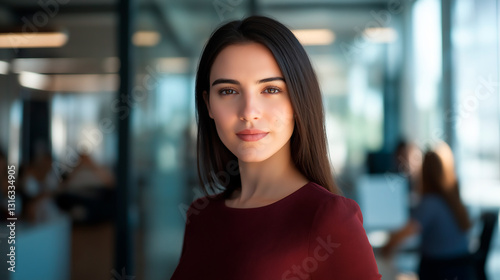 Portrait of bussines girl or manager at a team planning, collaboration and strategy business meeting. Woman empowerment, leadership and management at a marketing office of a startup corporate company Free Download Portrait of bussines girl or manager at a team planning, collaboration and strategy business meeting. Woman empowerment, leadership and management at a marketing office of a startup corporate company - GFXLoad