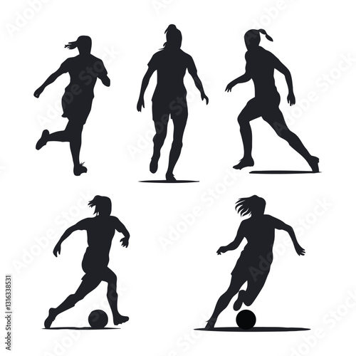 Female Character Playing Football