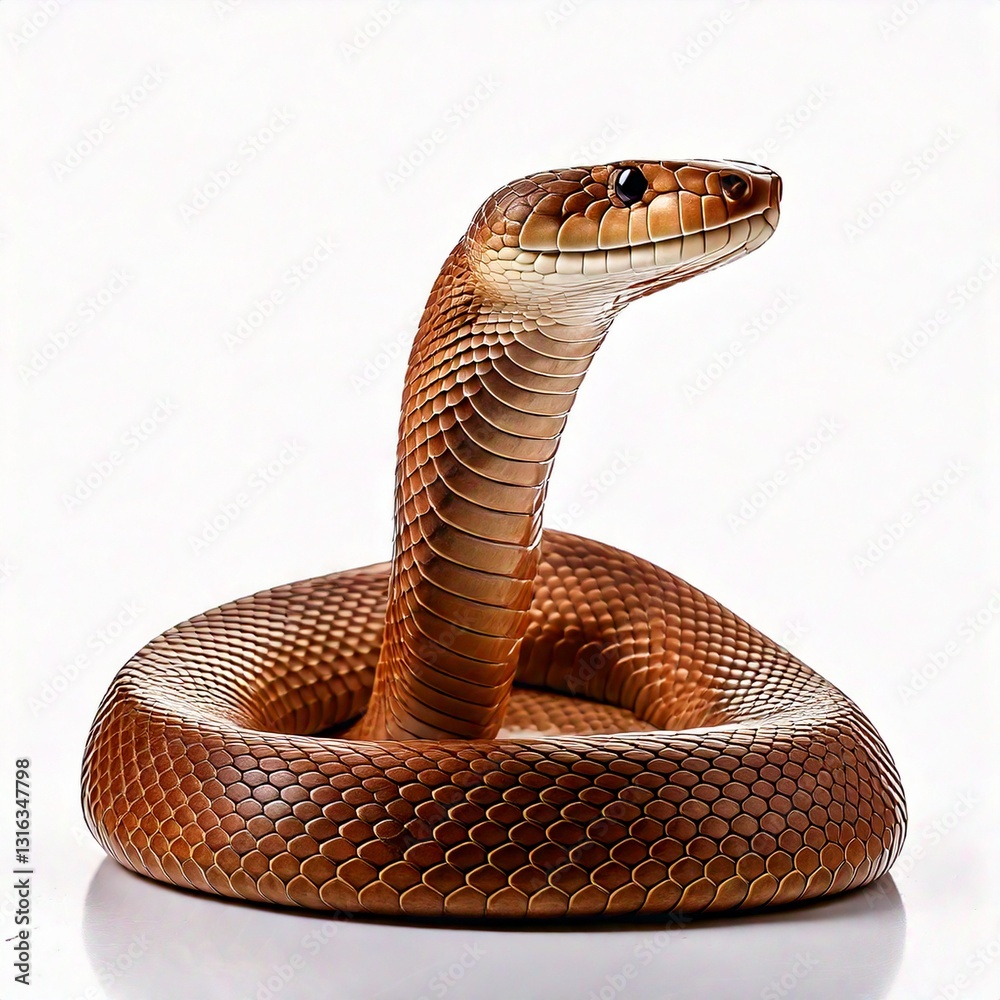 Fototapeta premium close-up of a snake in a studio