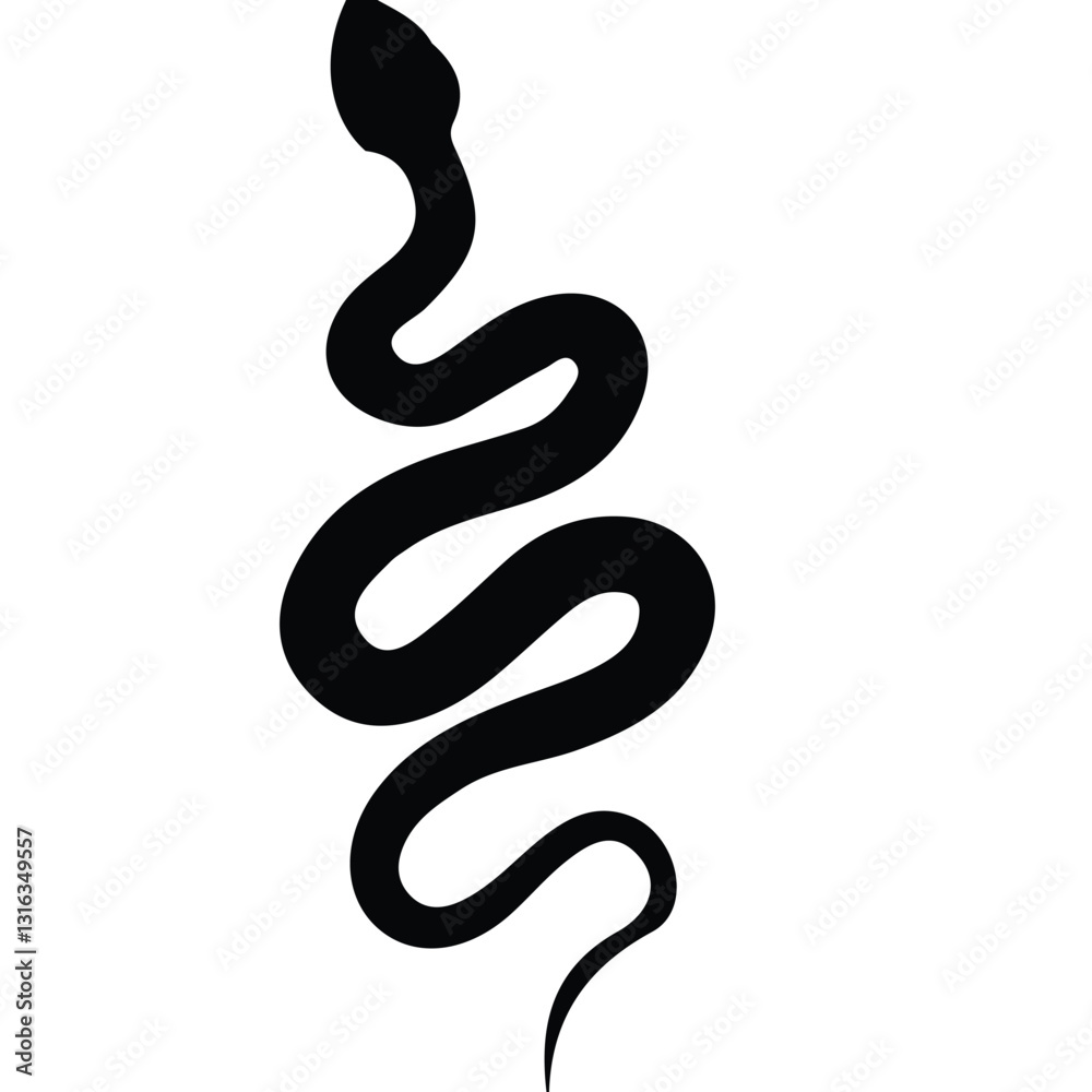 Fototapeta premium snake silhouette