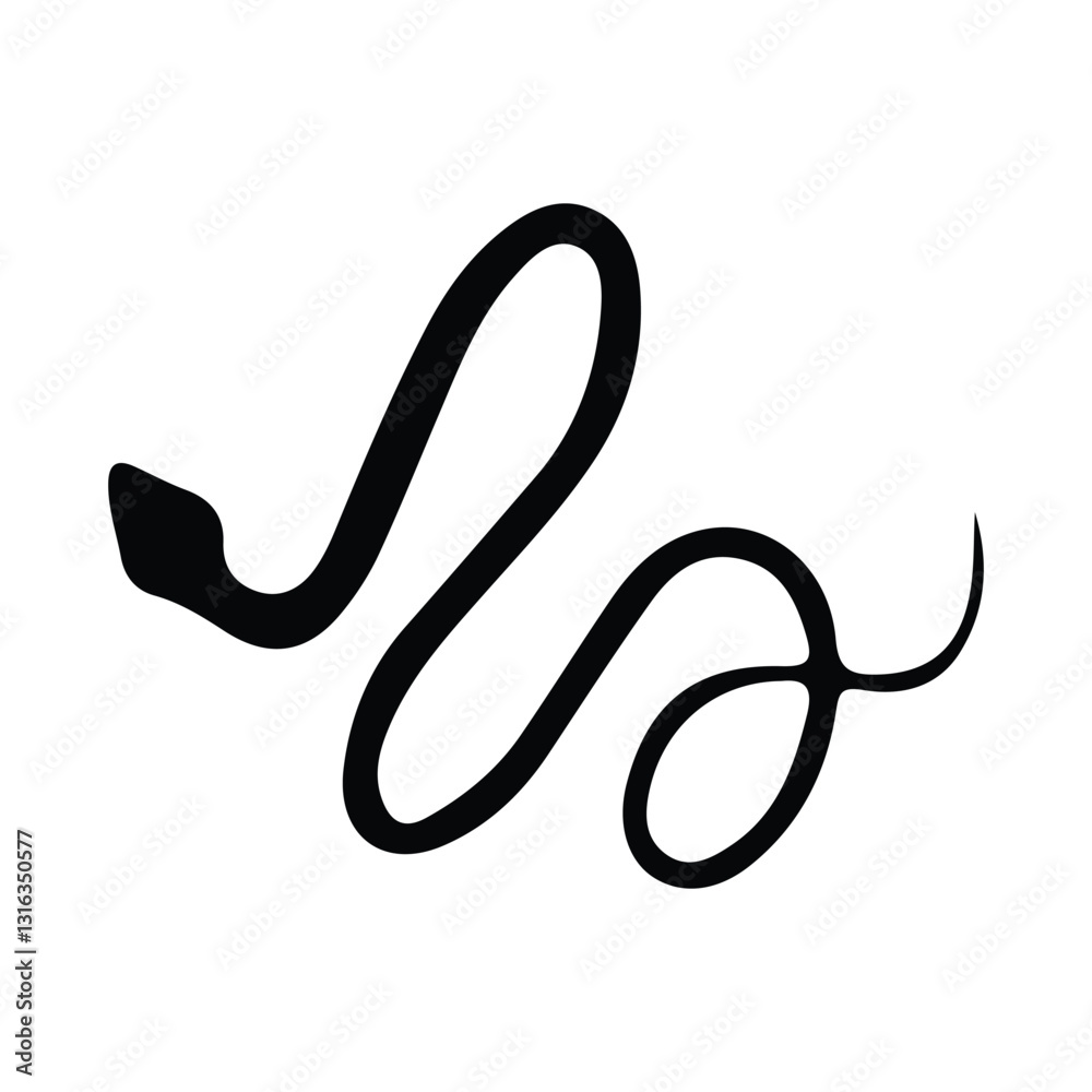 Fototapeta premium snake silhouette