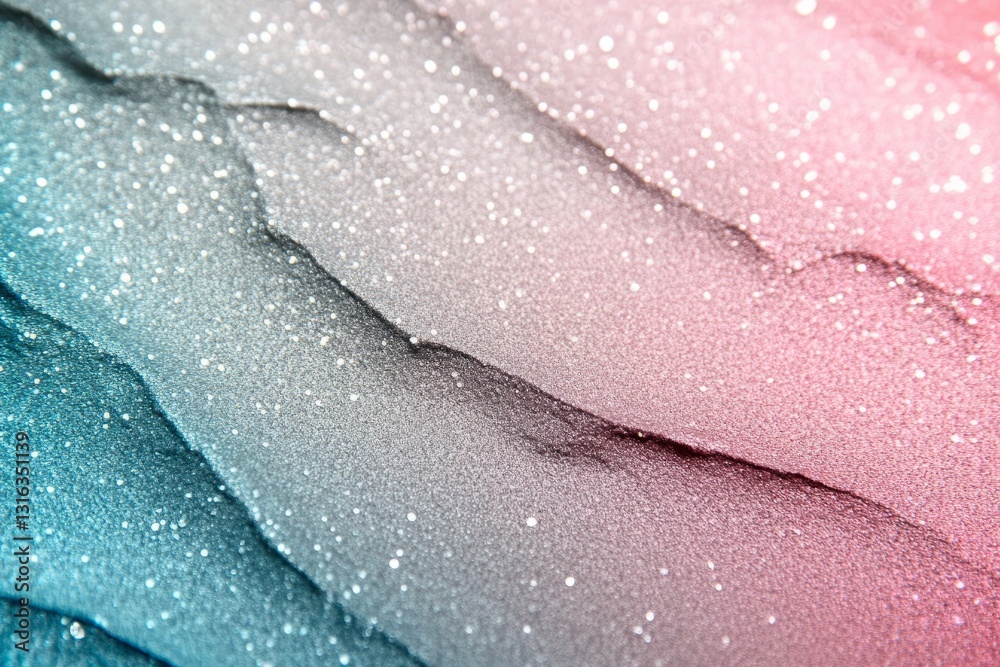 Fototapeta premium Soft pastel glitter background with gradient and iridescent shimmer
