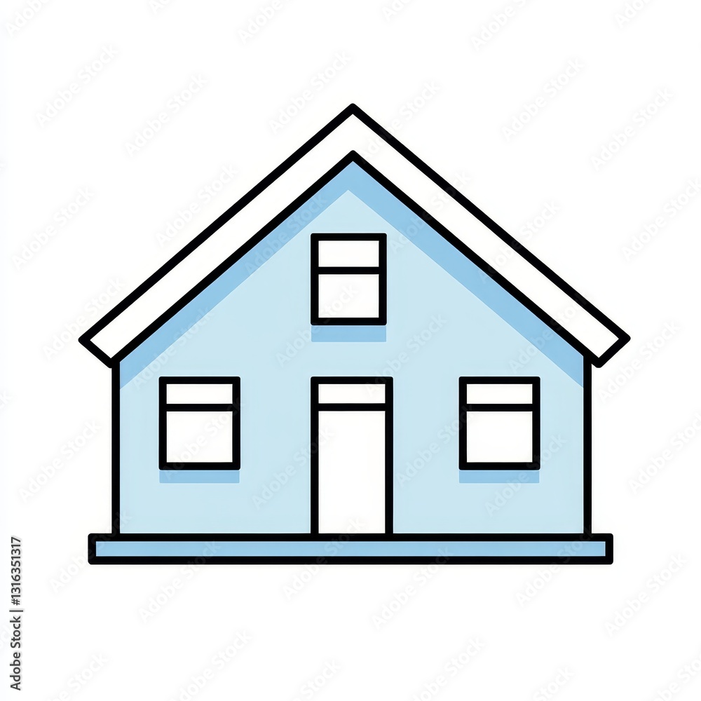 A symbol of residential architecture, property ownership, and domestic living is the minimalist monochrome house icon A symbol of residential architecture, property ownership, and domestic living is the minimalist monochrome house icon