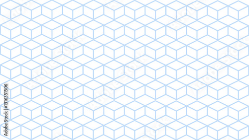 Blue and white honeycomb seamless pattern as a background