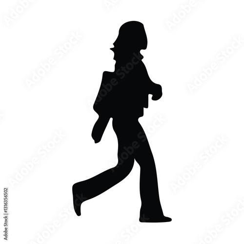 Wallpaper Mural silhouette of person walking Torontodigital.ca
