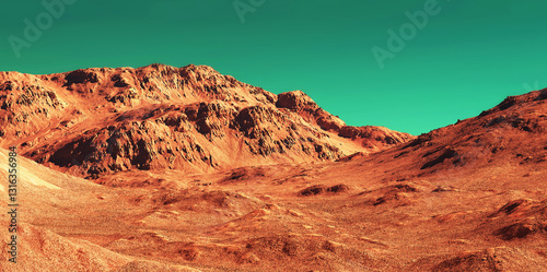 Planet mars illustration, o...