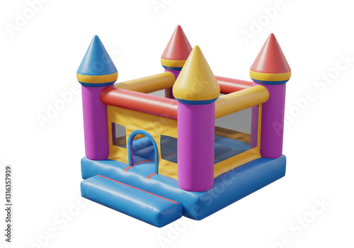 Isolated Inflatable Bouncy Castle for Kids