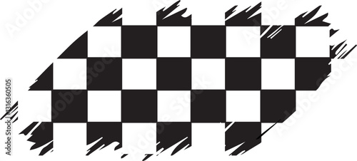 NASCAR Checkered Flag racing grunge brush texture effect sports finish line flag eps vector file