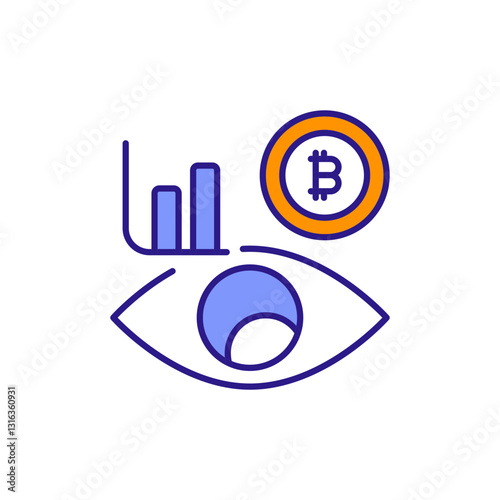 Focus in Trading: Market Concentration & Distraction Avoidance Colored Icons.