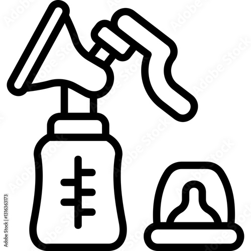 Breast Pump line icon