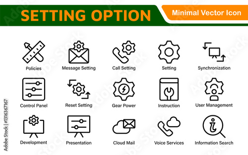 Settings, icon set. Containing options, configuration, preferences, adjustments, operation, gear, control panel, equalizer, management, optimization and productivity icons.