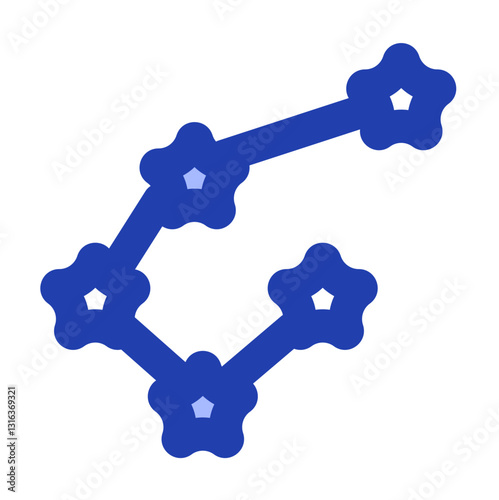astrological sign blue style