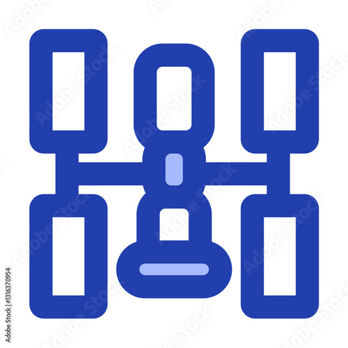 space station blue style