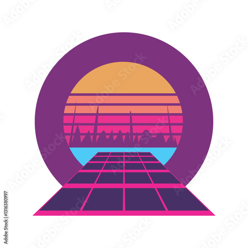 Retro inspired background design