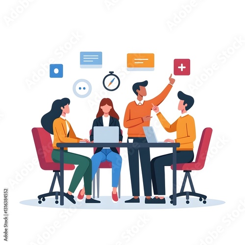 business people in a meeting