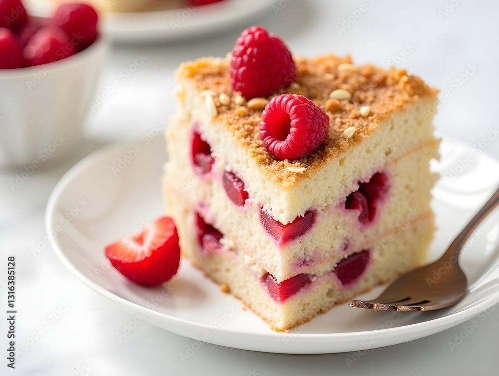 Delicious Summer Dessert Raspberry Layer Cake with Fresh Fruits for Special Occasions Delicious Summer Dessert Raspberry Layer Cake with Fresh Fruits for Special Occasions