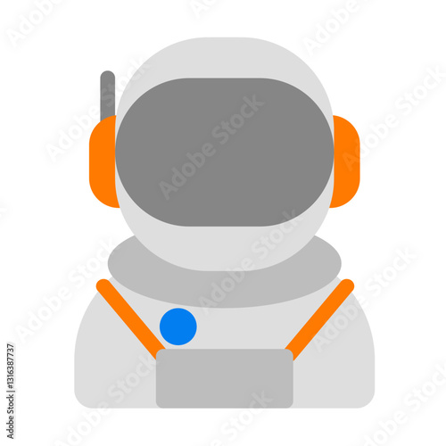 astronaut flat style