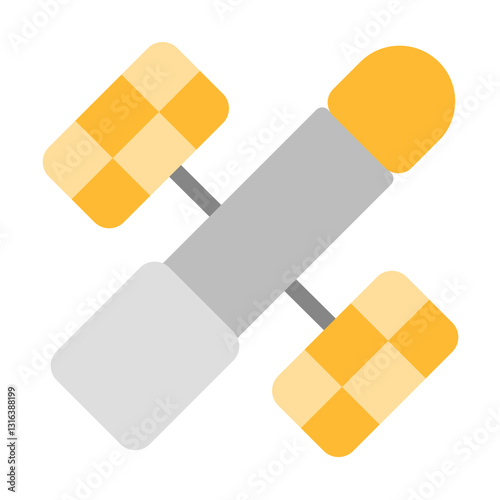 hubble telescope flat style