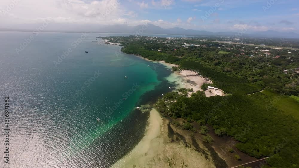 An exhilarating FPV flight over Bancao-Bancao in Palawan, showcasing pristine beaches, mangroves, and turquoise waters before a thrilling downward dive. Experience a high-energy tropical coastline. An exhilarating FPV flight over Bancao-Bancao in Palawan, showcasing pristine beaches, mangroves, and turquoise waters before a thrilling downward dive. Experience a high-energy tropical coastline.
