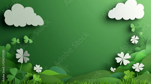 saint patrick's day, poster, powerpoint background, simple, decorations, pencil drawing